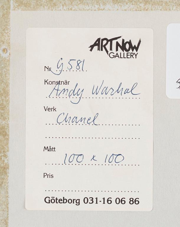 Andy Warhol, "Chanel" from "Ads".