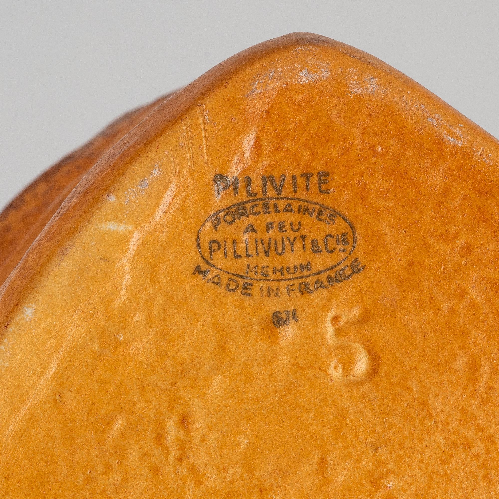 Pillivuyt & Cie, pastejformar, 3 st, Frankrike, 1900-talets första hälft.
