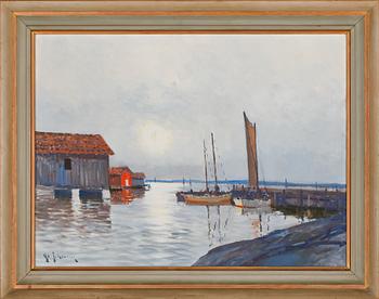 YO JOHANSSON, olja på duk, signerad.