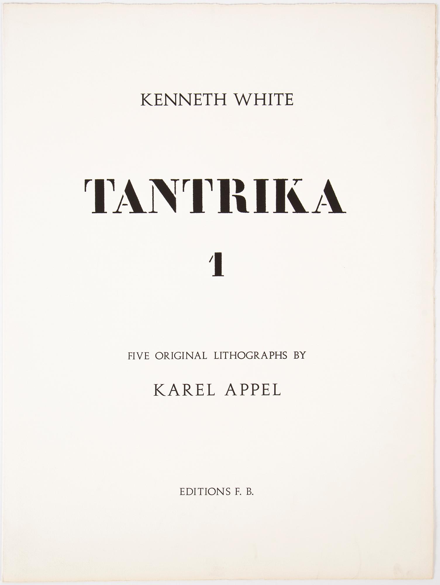 Karel Appel, portfolio with 5 lithographs in colour, "Tantrika 1", 1983, signed 16/75.