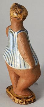 FIGURIN, lergods, Lisa Larson, Gustavsberg.