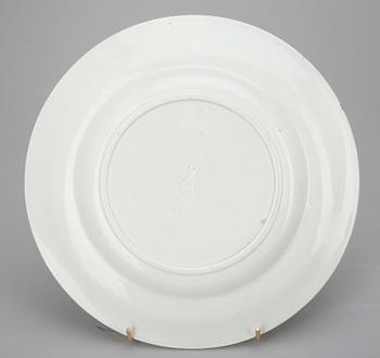 TALLRIKAR, 6 st, flintgods, John Garr & Son, England 1800-talets senare hälft.