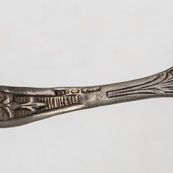Serving cutlery, 6 pieces, silver, including Georg Wessfelt, 20th century.