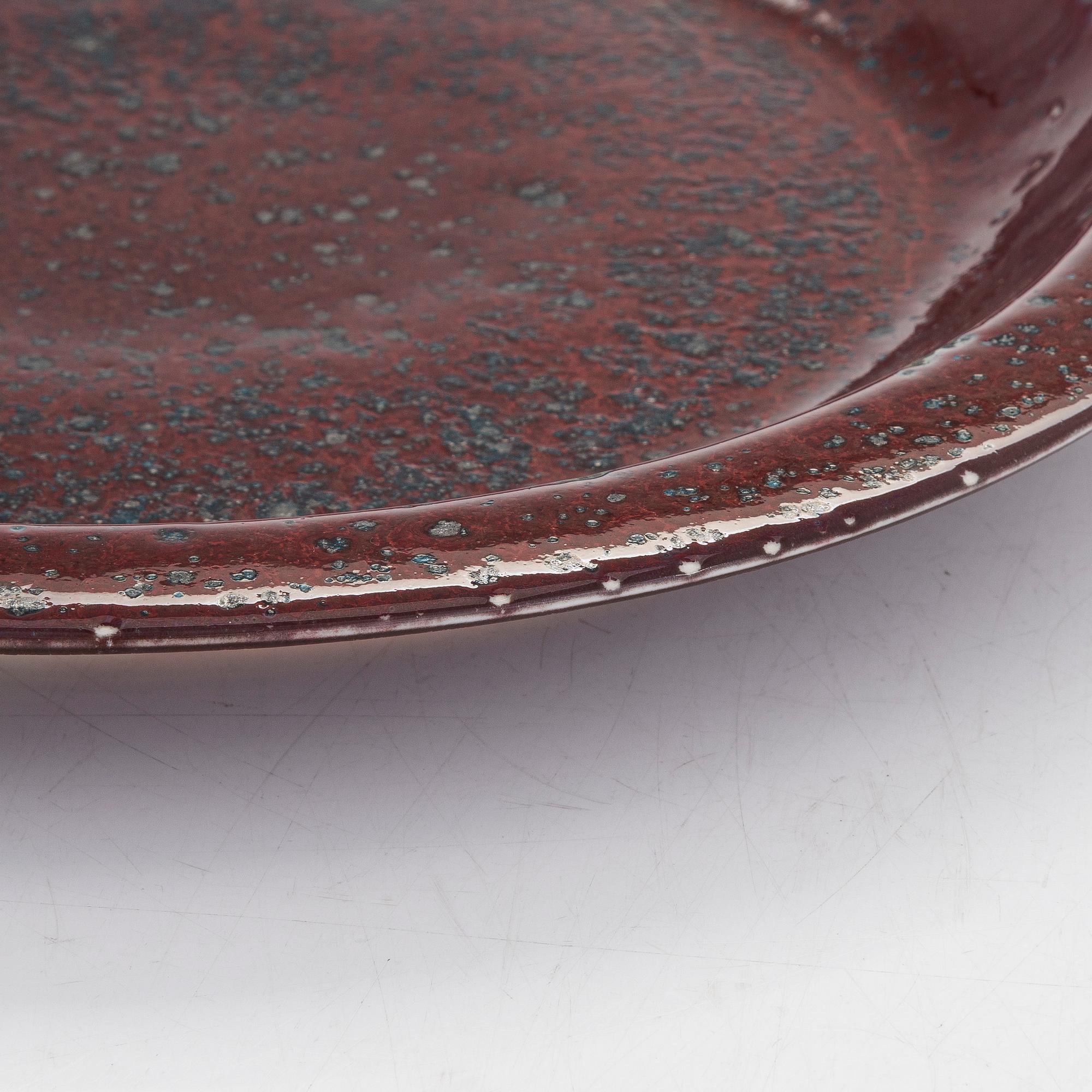 Toini Muona, a ceramic dish signed TM ARABIA.