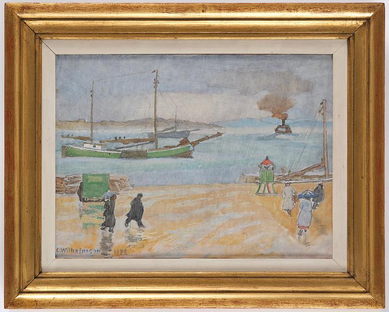 Carl Wilhelmson, "Regn. Lysekil" ("Rain. Lysekil").