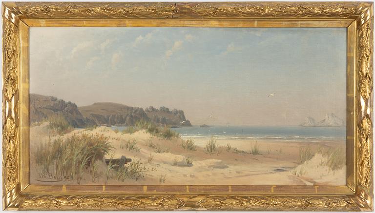Albert Berg, Coastal Landscape with Seagulls.