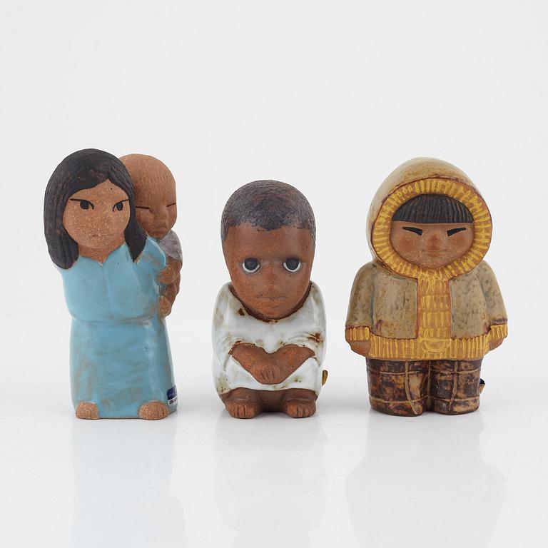 Lisa Larson, a group of six figurines, Gustavsberg.