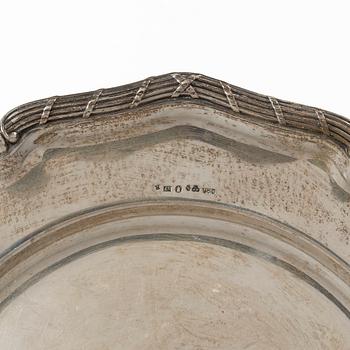 Fats, 3 pcs, silver, marked GAB, total weight approx. 400 g.