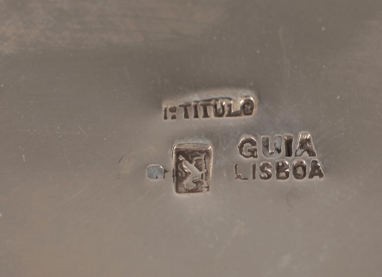 SKÅLAR, 12+2. Silver, portugisiska stämplar. Tot 1999gr.