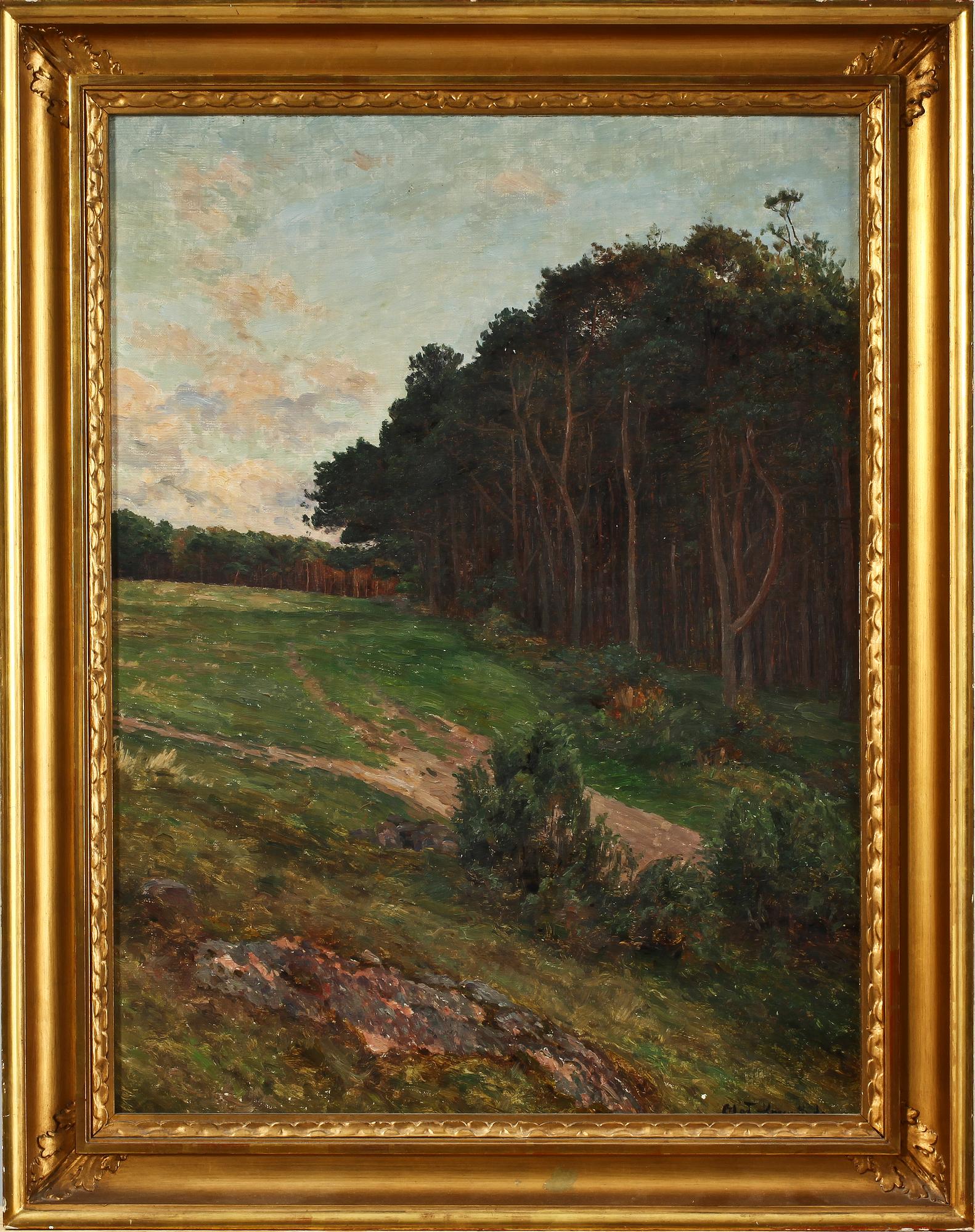 OLOF KRUMLINDE, olja på duk, sign.