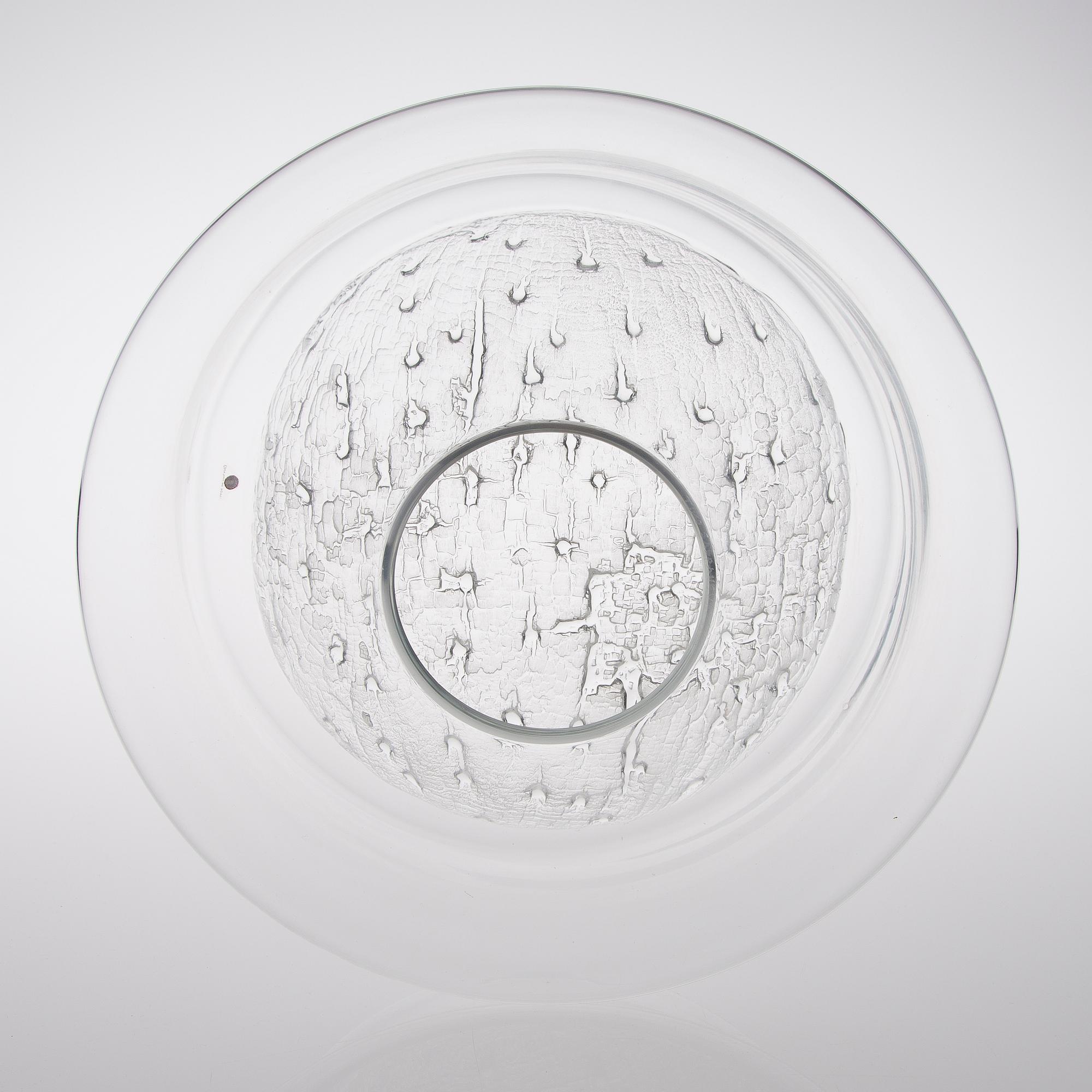 TIMO SARPANEVA, lasiveistos, Finlandia-sarjan kulho, signeerattu Timo Sarpaneva 3376. Iittala.