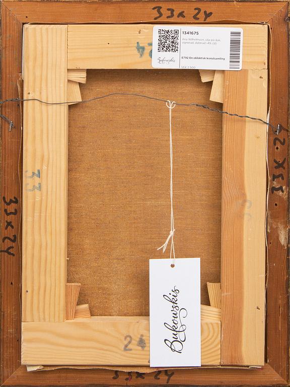 Ana Wilhelmson, oil on canvas, signed, dated -49.