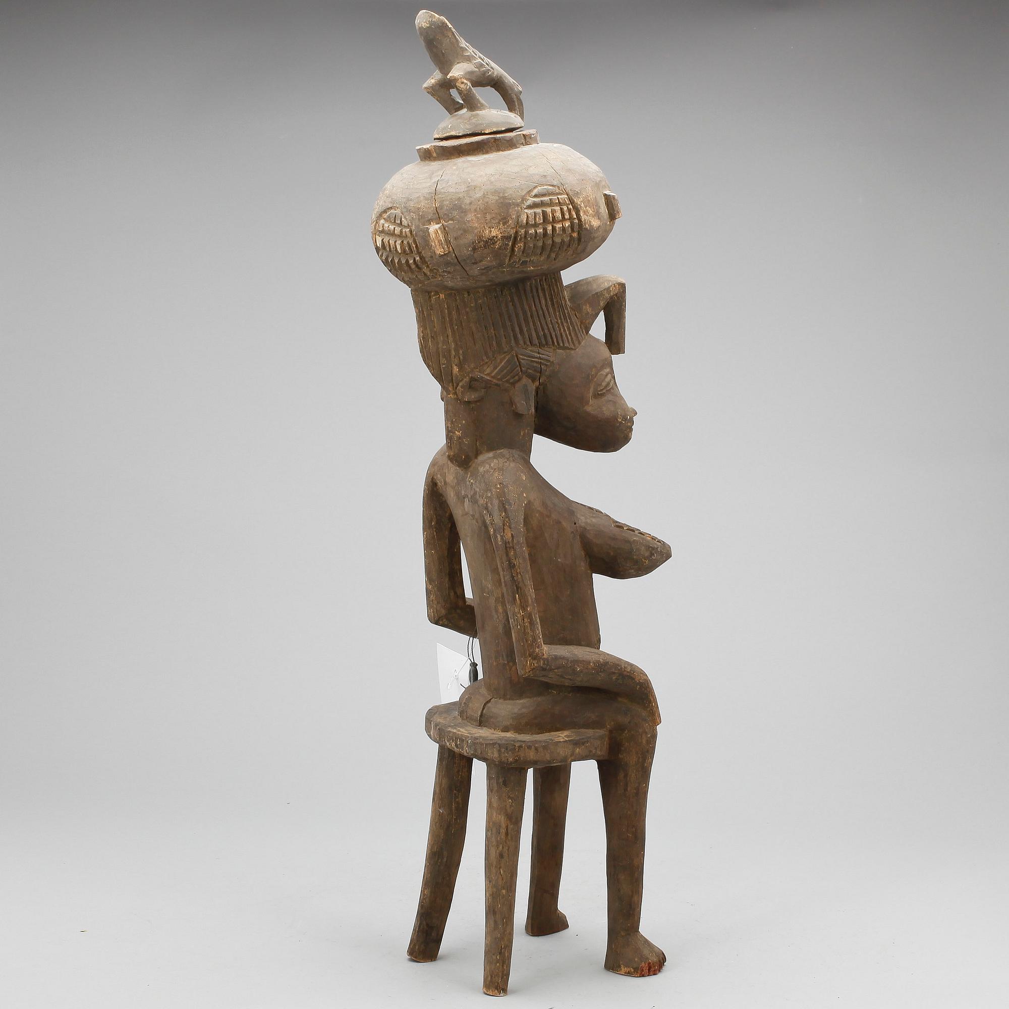 SKULPTUR, AFRIKA, möjligen Sudan, 1900/2000-tal.