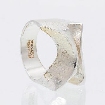 Björn Weckström, ring silver "Sirene", Lapponia 1974.