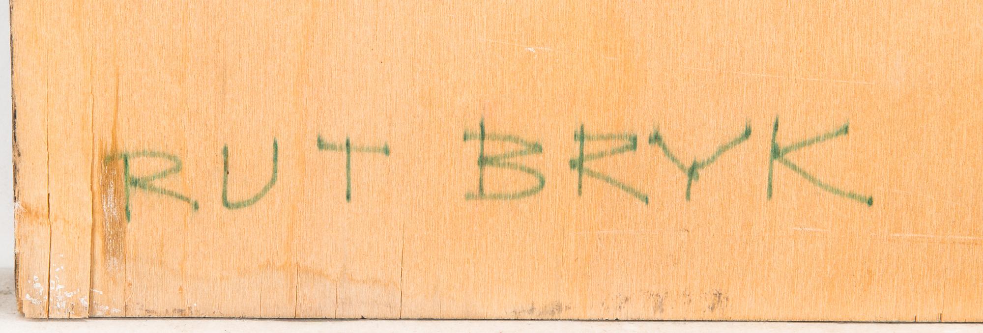 Rut Bryk, a relief signed Rut Bryk.
