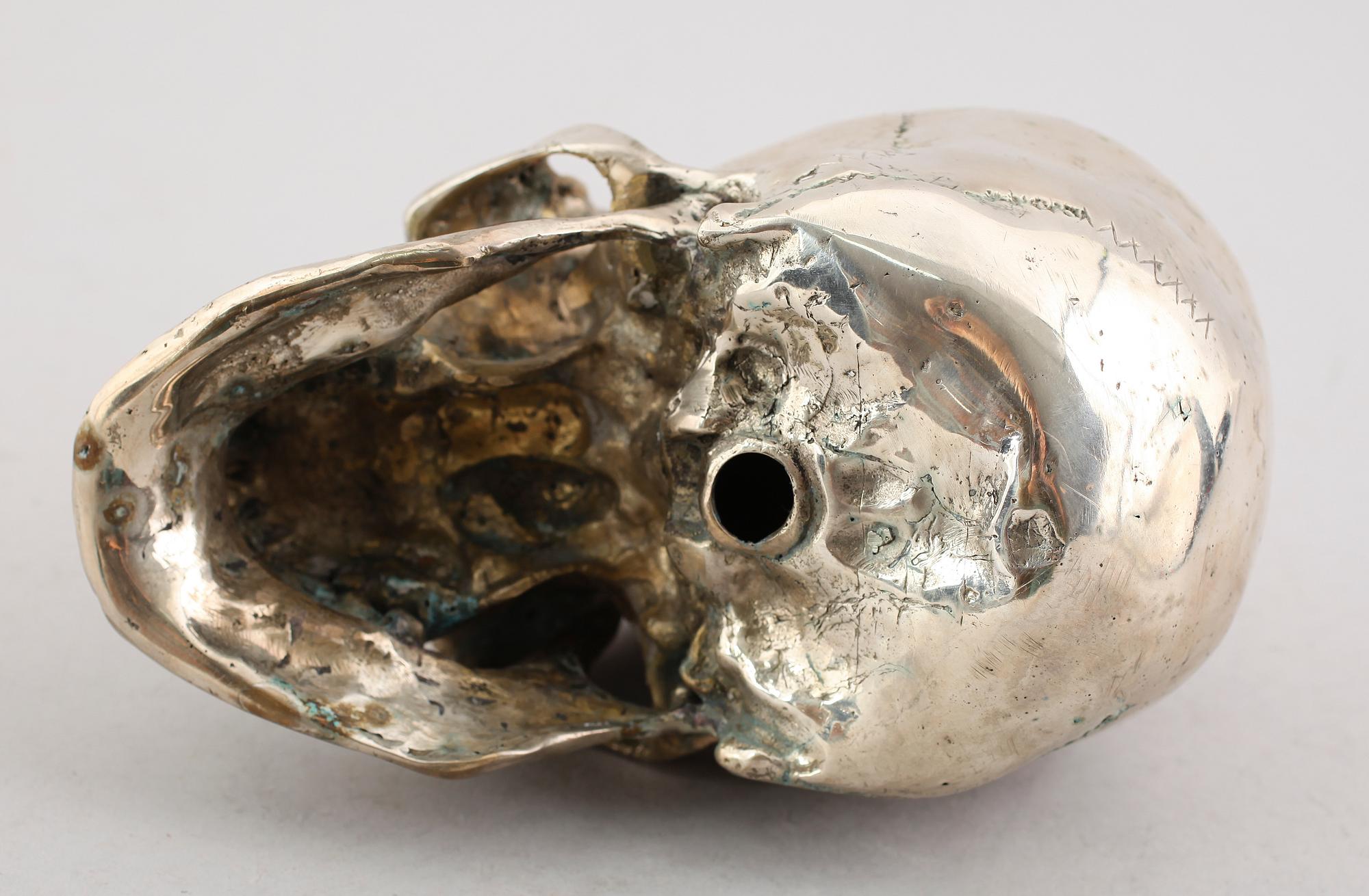 SKULPTUR, försilvrad mässing, 1900-talets andra hälft.