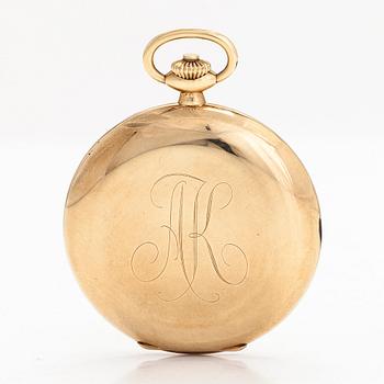 IWC, pocket watch, hunter, 51.5 mm.