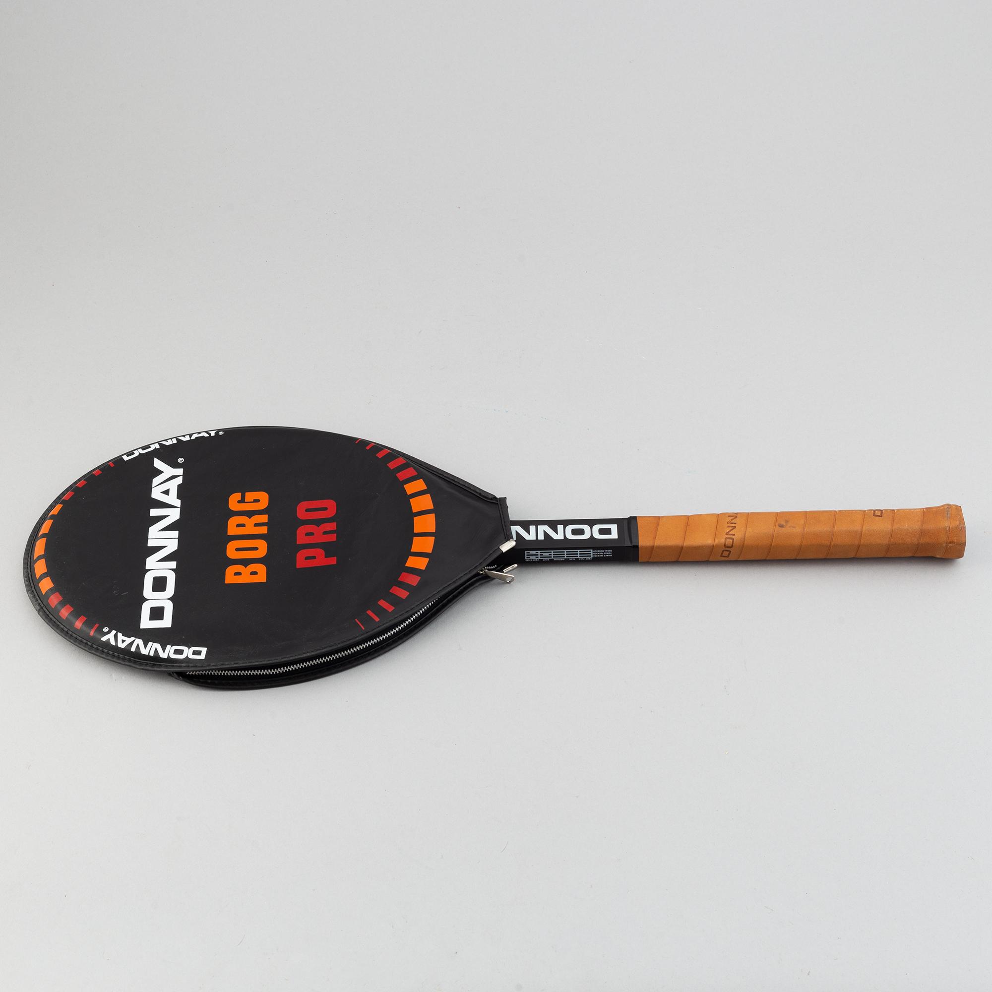 Björn Borg, a custom made 'Donnay Borg Pro' signed tennisracket, 1980-83 with certificate.