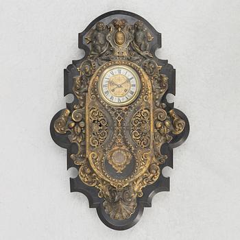 Väggur, nyrenässans, 1800-talets andra hälft.