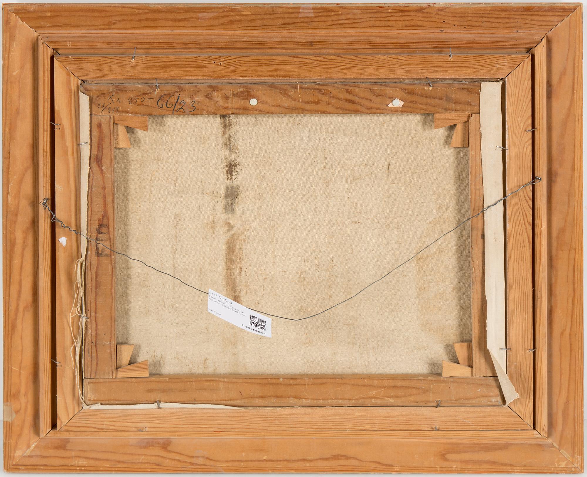 LOUIS BASTIN, oil on canvas, signed and dated 1954.