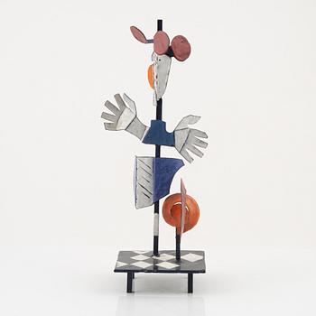 Bror Marklund, sculpture, unsigned, enamel metal, height 44 cm.