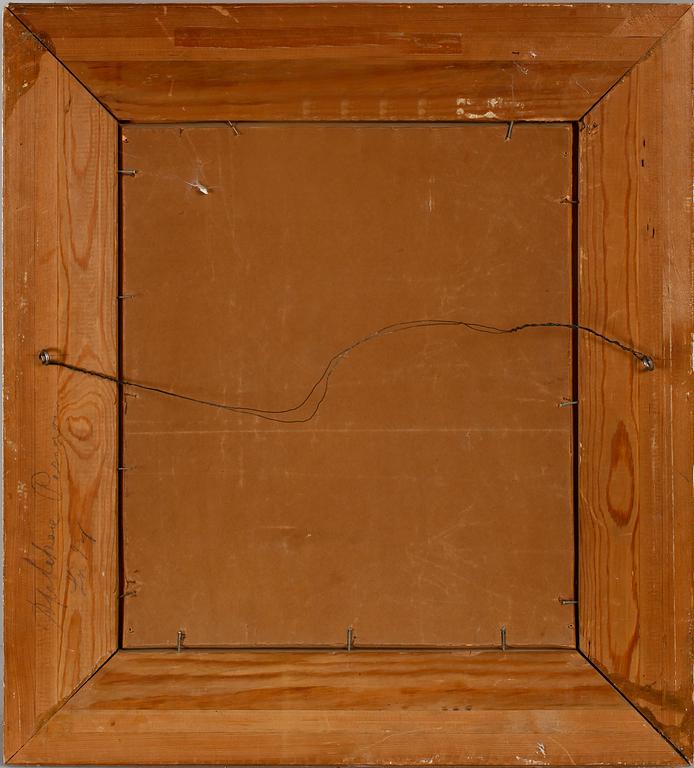 SVANTE BERGH, olja på pannå, sign.