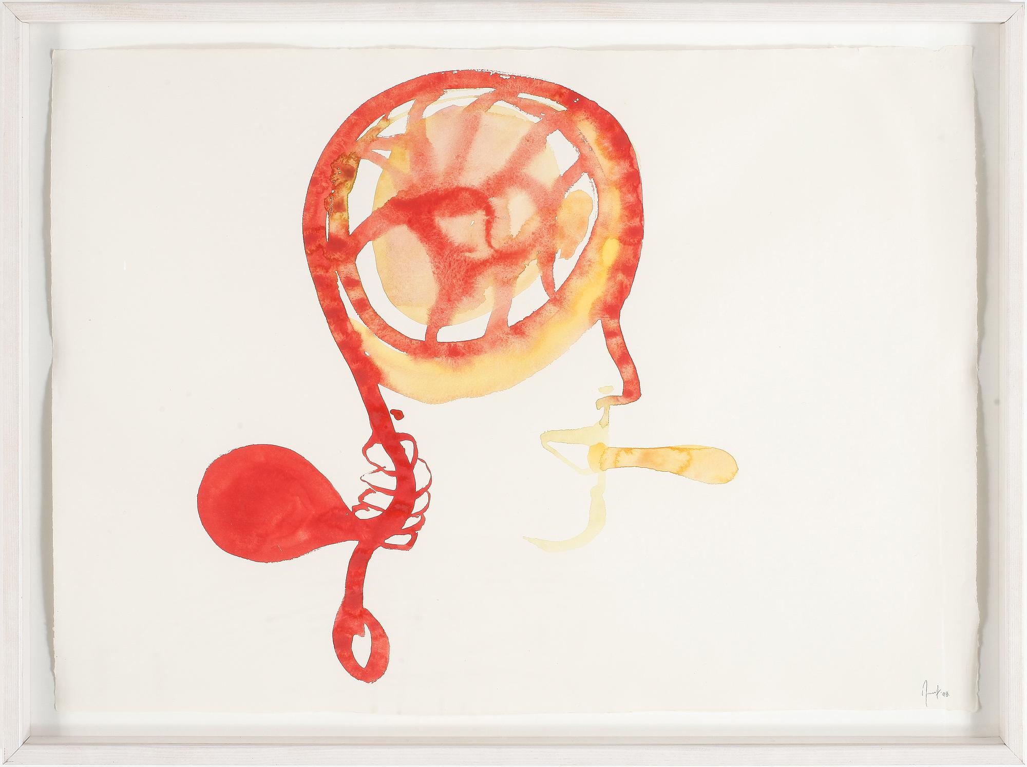 ULF ROLLOF, signerad och daterad -98. Akvarell på papper.