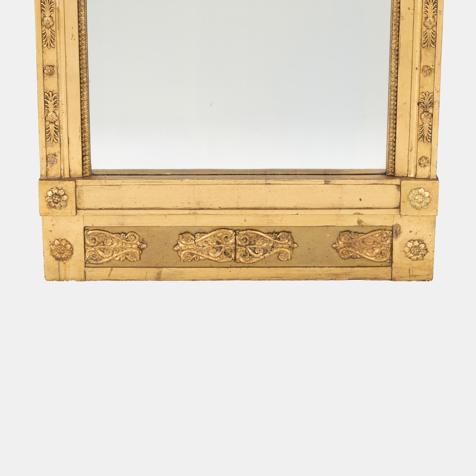 Jonas Frisk, spegel med konsolbord, sengustavianska, (spegelfabrikör i Stockholm 1805-1824).