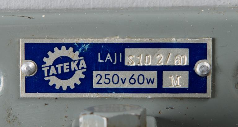 SWIVEL WALL LAMP / INDUSTRIAL LAMP, Tateka, 1950s/60s.