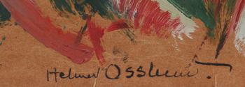 OSSLUND, HELMER, olja på kartong, sign.