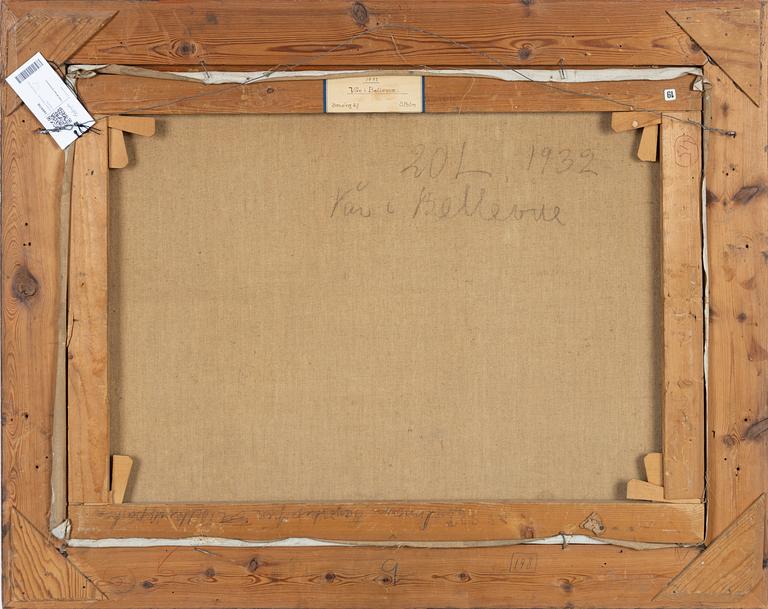 Birger Simonsson, oil on canvas, signed BS. Dated 1932 verso.