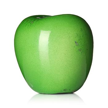 88. Hans Hedberg, a faience sculpture of  an apple, Biot, France.