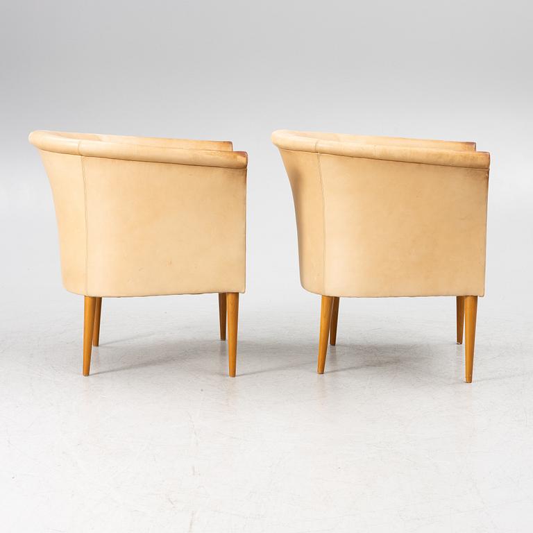 Marie Norell-Möller, a pair armchairs, "Cicci", Norell Furniture.