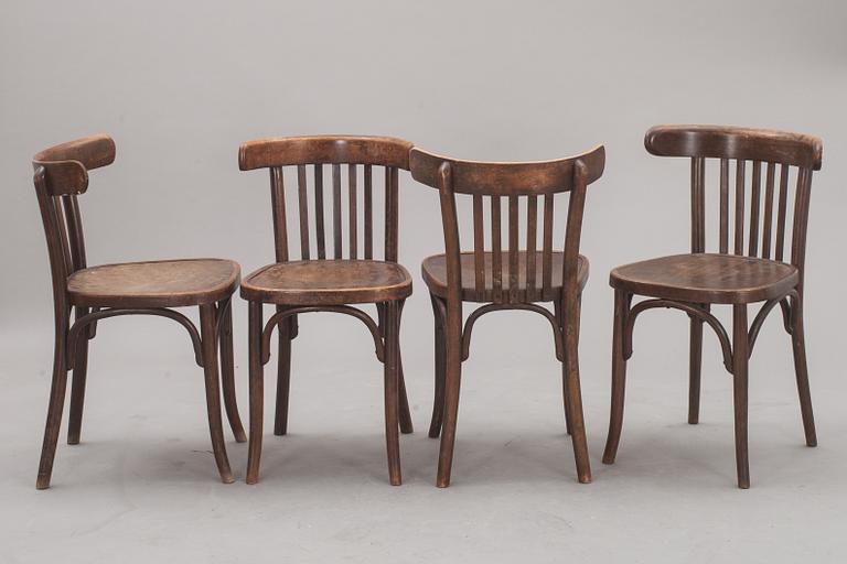 STOLAR, 4 st, bl a Thonet, 1900-talets första hälft.
