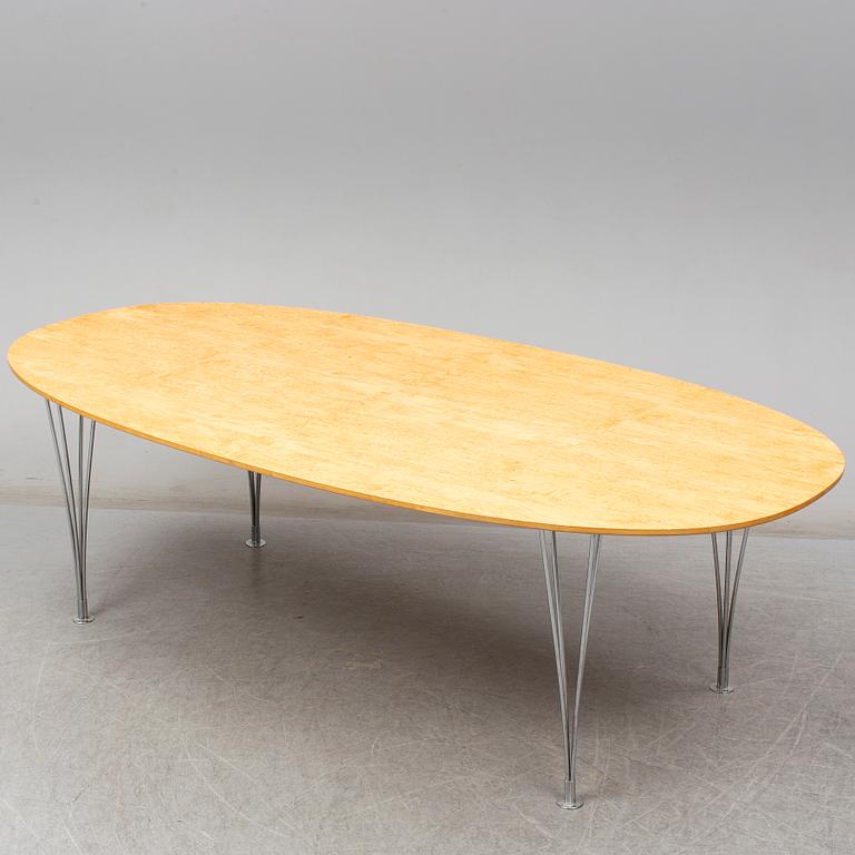 PIET HEIN & BRUNO MATHSSON, a 'Superellips' birch table, Mathsson International AB/Fritz Hansen.