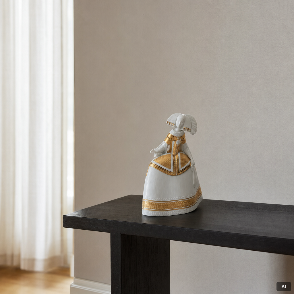 Marco Antonio Noguerón, porcelain figurine, “Utopia Menina”, model 8252, Lladró, Spain.