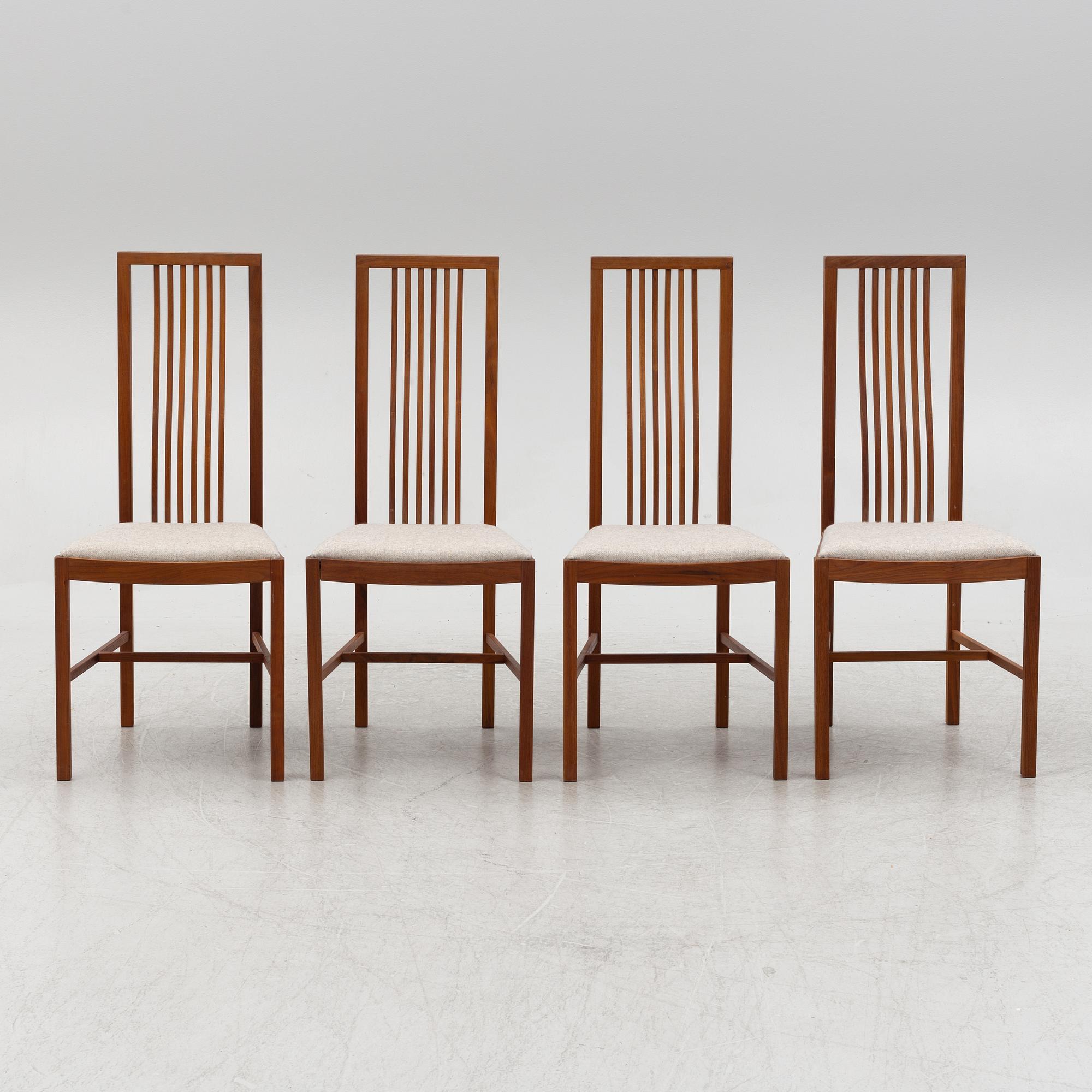 Chairs 4 pcs Carpenter master Johansson Markaryd, 2000s.