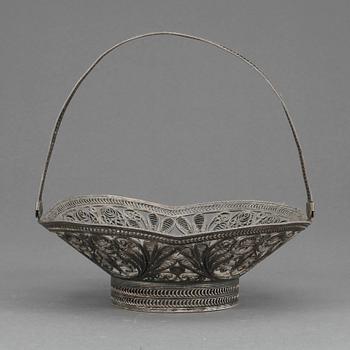 KONFEKTSKÅL, silver, 1800/1900-tal.