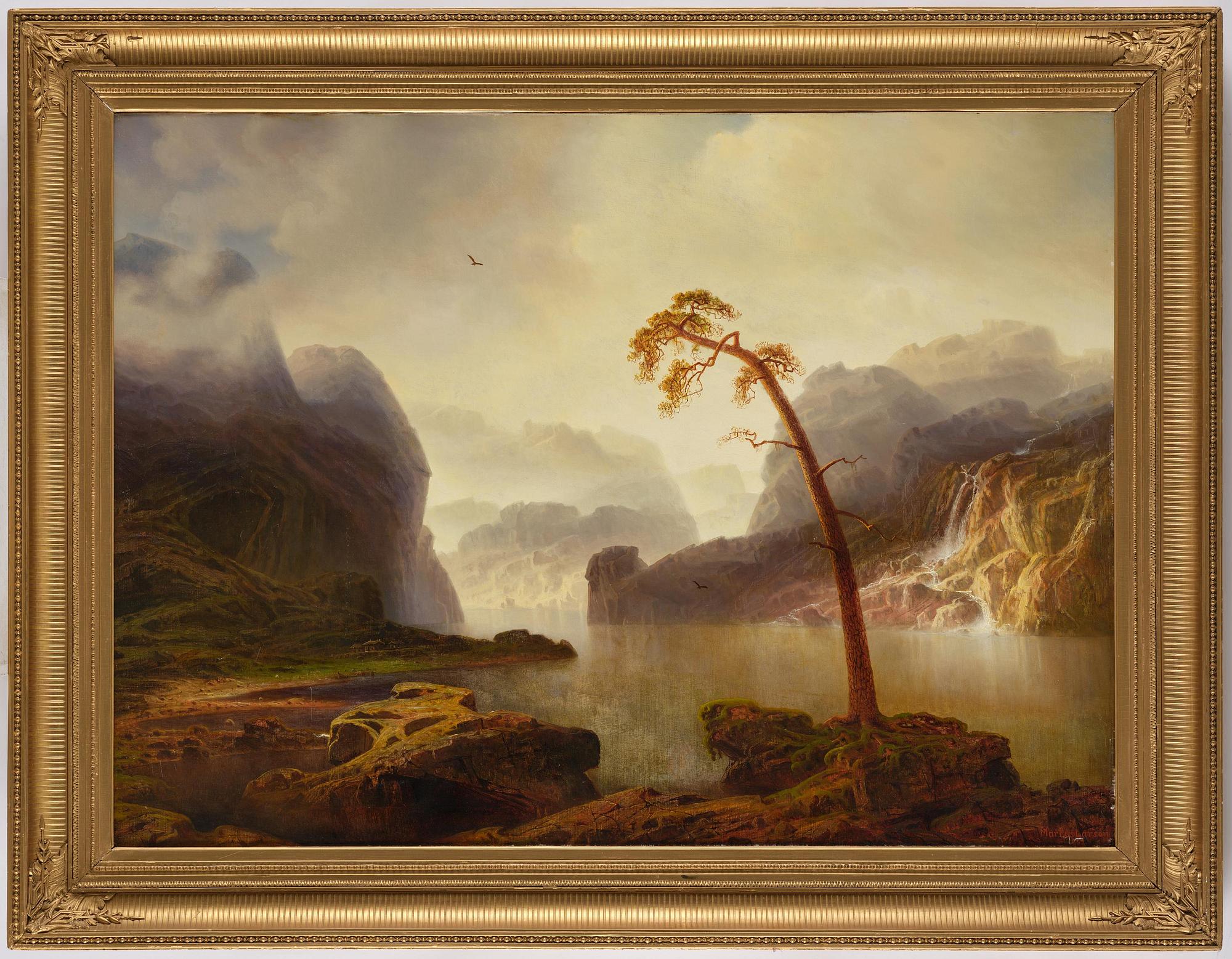 Marcus Larsson, ”Norskt landskap” (Norwegian landscape).
