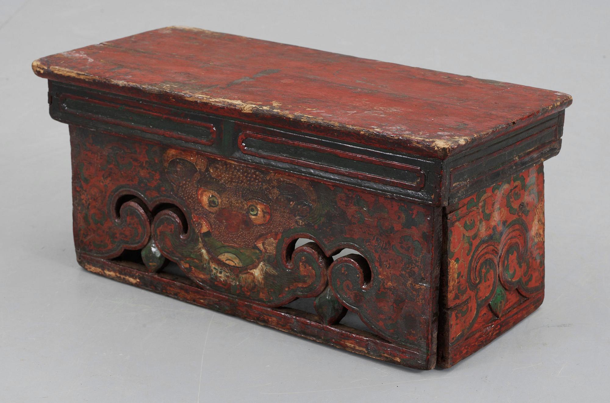 OFFERALTARE, trä, Tibet 1800-tal.