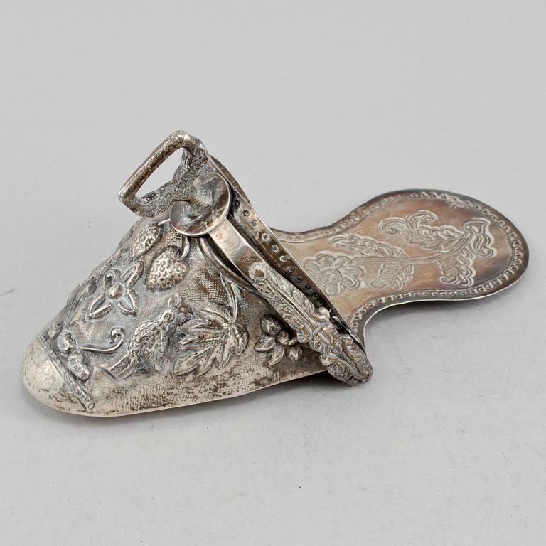 STIGBYGEL, silver, Sydamerika, 1900-talets mitt, vikt ca 260 g.