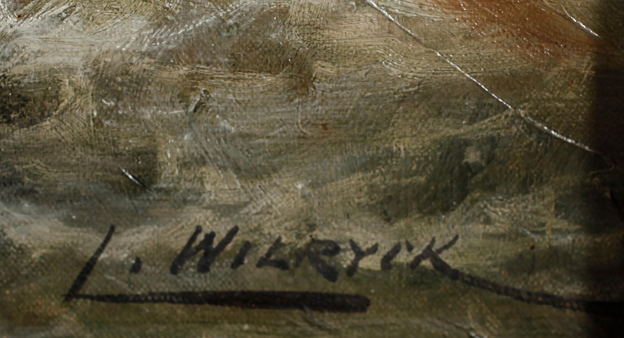 L WILRYCK, olja på duk, signerad, omkring år 1900.