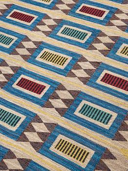 CARPET. Flatweave. 220,5 x 160 cm. Sweden the 1950's.