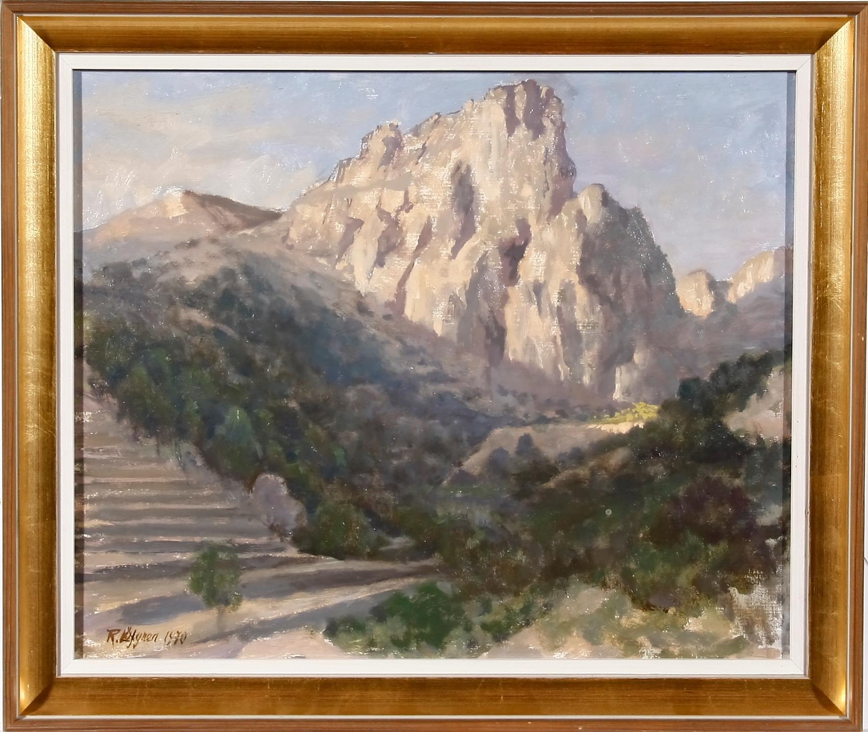 LÖFGREN, ROBERT, olja på pannå, sign o dat 1970.