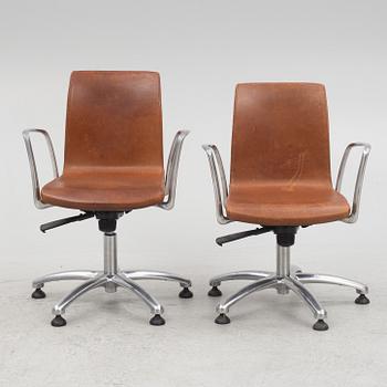 Jorge Pensi, a pair of "Gorka" swivel chairs, Aksaba, Spain.