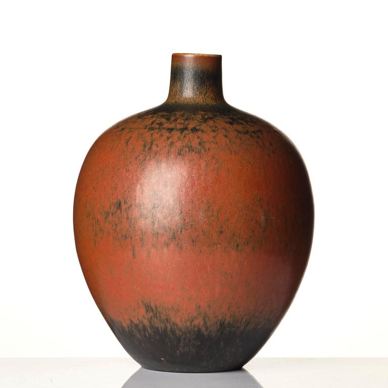 Carl-Harry Stålhane, a unique stoneware floor vase, Rörstrand 1955.
