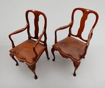 KARMSTOLAR, 2 st, 1800-/1900-tal.