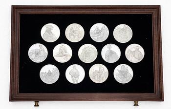 "Rembrandt in silver", 50 collector medals in sterling silver, Franklin Mint Ltd.