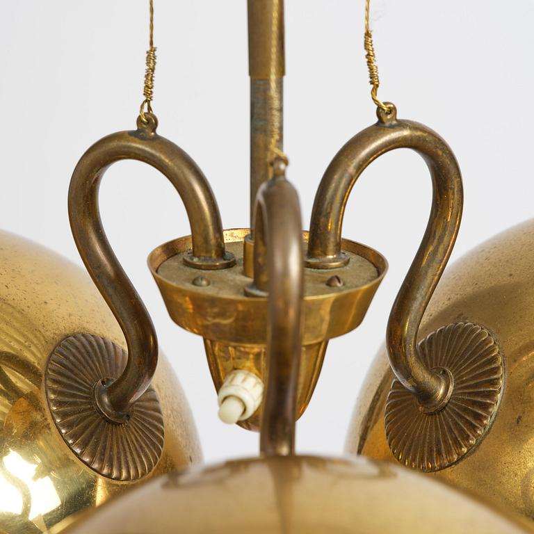 Harald Notini, taklampa, modell "11894", Arvid Böhlmarks Lampfabrik, Stockholm, 1950-tal.