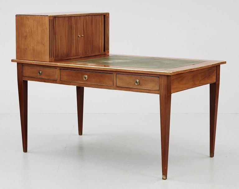 SKRIVBORD MED UPPSATS, gustaviansk stil, sekelskiftet 1900.